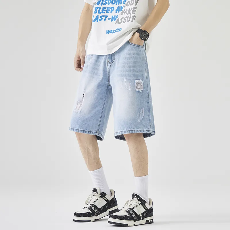 TUCANO Denim Shorts Unisex Light Blue-3