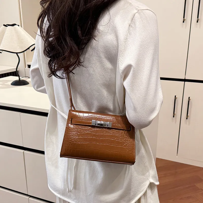 Yalu PU Shoulder Bag, Crossbody Bag Women's Black/Red/Blue/Brown/Pink/White-13