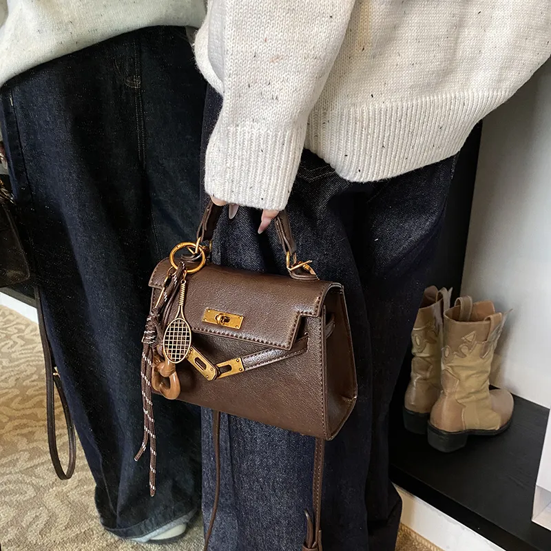 Yalu PU Handbag Women's Coffee/Brown/Red/Yellow Brown/Black-3