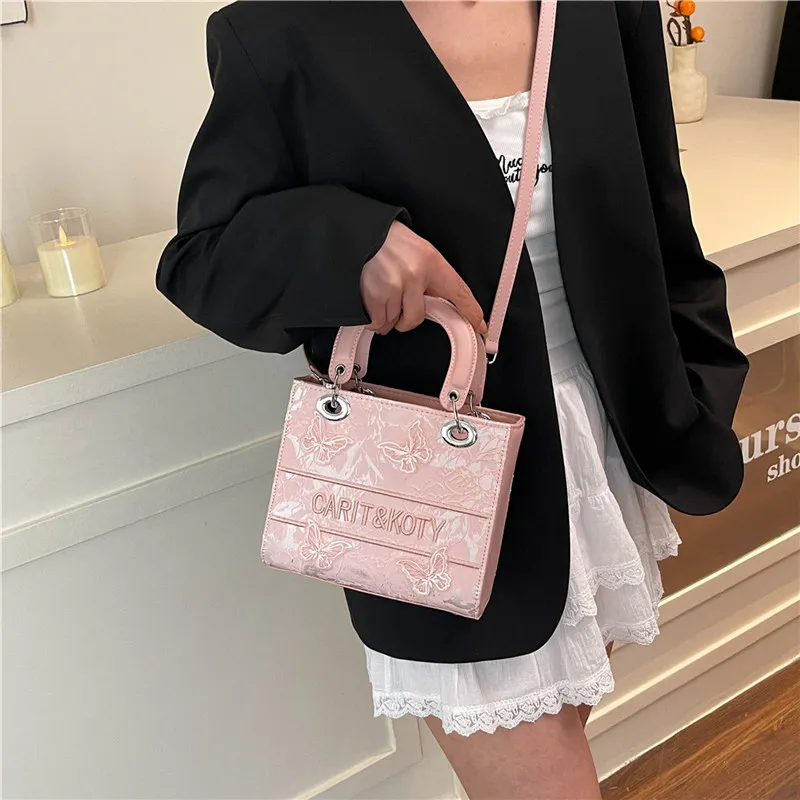 Yalu PU Handbag Regular Women's White/Black/Pink/Khaki-14