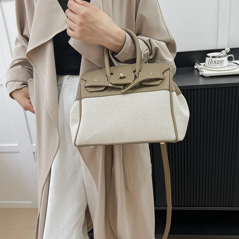 Yalu PU One Shoulder Handbag Women's Khaki/Brown/Green/Black/White/Black-1