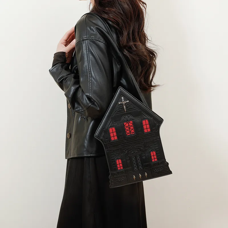 Yalu PU One Shoulder Handbag Women's Red/Blue-1
