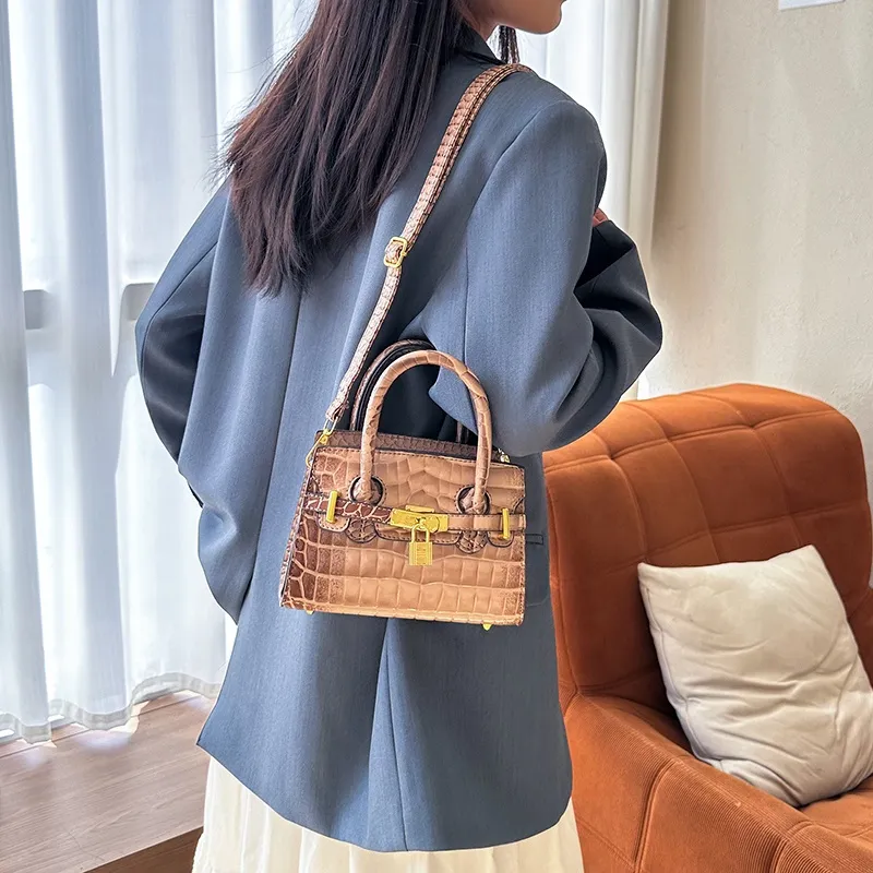 Yalu PU One Shoulder Handbag Women's White/Gray/Black/Khaki/Brown/Pink-15