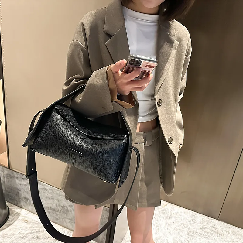 Yalu PU Crossbody Bag Regular Women's Blue/Khaki/Black/Gray-10