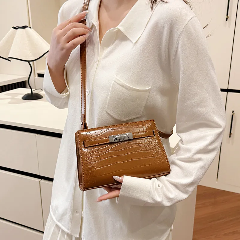 Yalu PU Shoulder Bag, Crossbody Bag Women's Black/Red/Blue/Brown/Pink/White-15