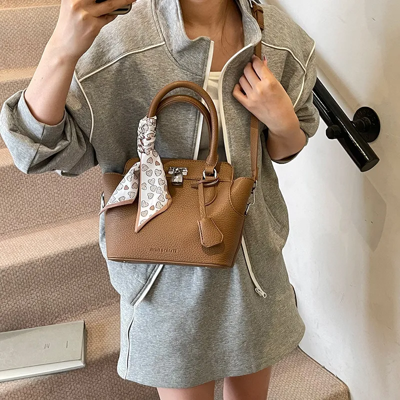 Yalu PU Shoulder Bag, Crossbody Bag, Handbag Women's Brown/Light Gray/Yellow/Blue/White/Black-3