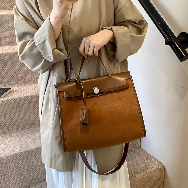 Yalu PU Crossbody One Shoulder Handbag Women's Yellow Brown/Black/Red/Khaki/Green/Coffee-2