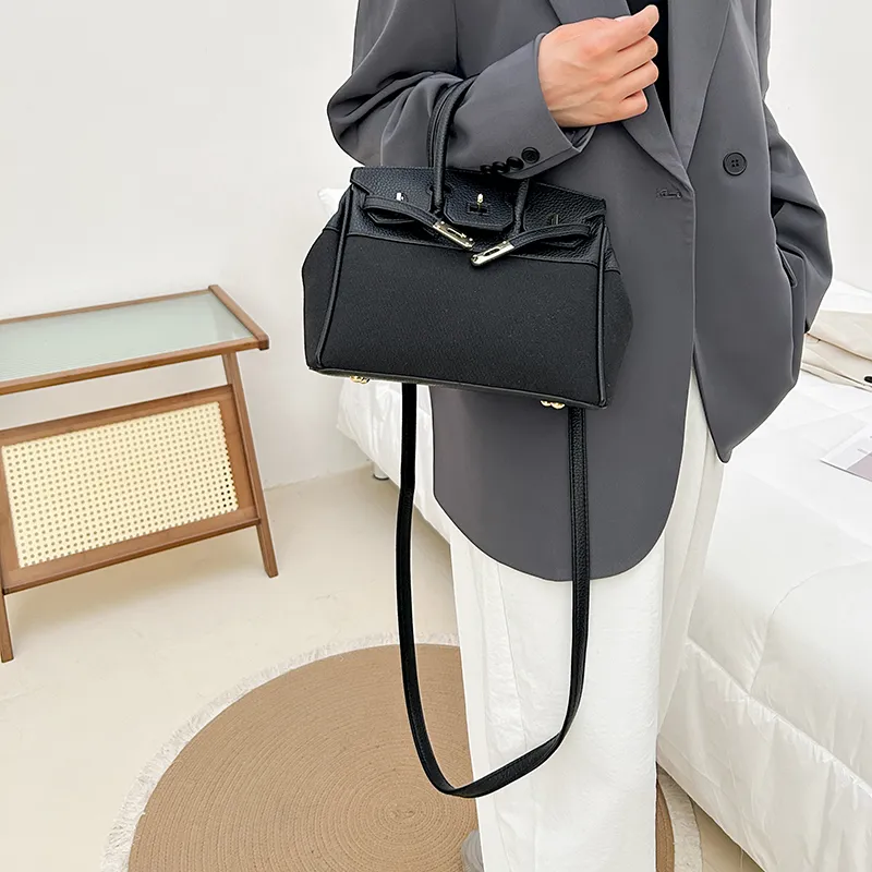 Yalu PU One Shoulder Handbag Women's Khaki/Brown/Green/Black/White/Black-14