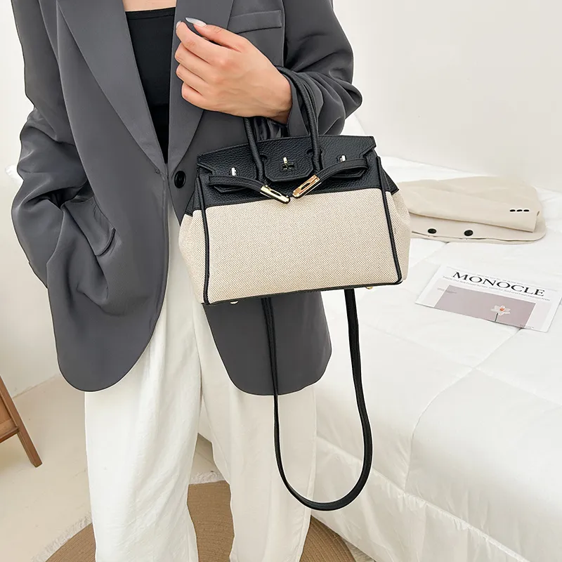 Yalu PU One Shoulder Handbag Women's Khaki/Brown/Green/Black/White/Black-10