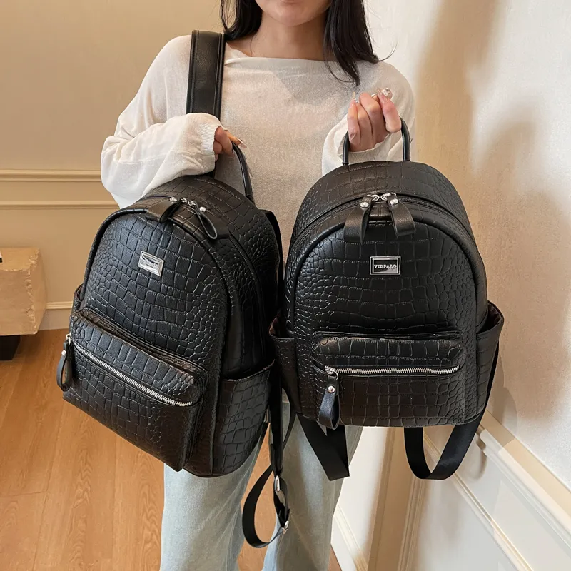 Yalu PU Backpack Trumpets Women's Ecru/Silver/Gray/Black/Khaki/Brown/Coffee-16