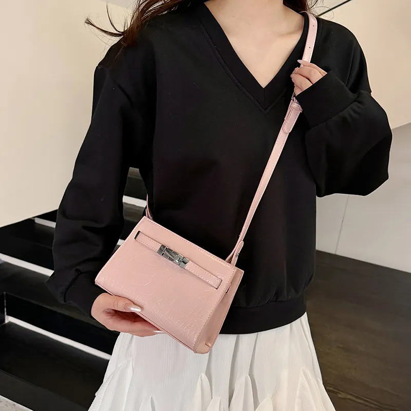 Yalu PU Shoulder Bag, Crossbody Bag Women's Black/Red/Blue/Brown/Pink/White-17