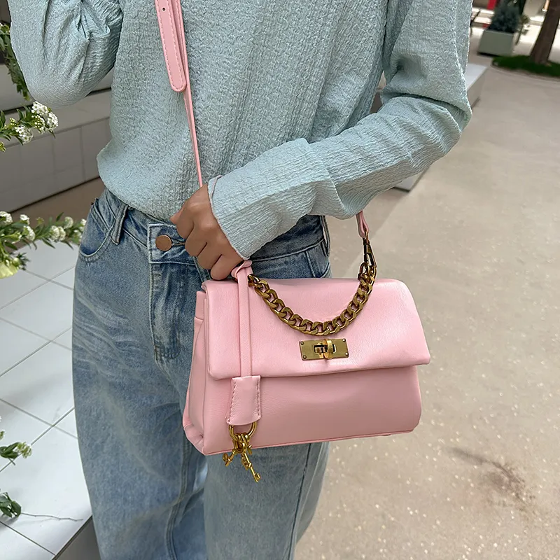 Yalu Sheepskin Handbag Regular Women's Multicolor-5