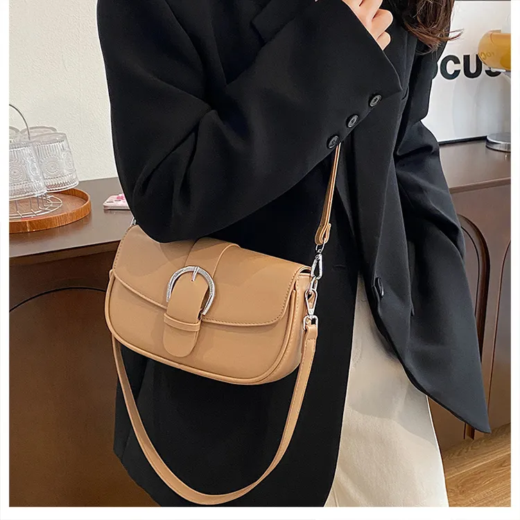 Yalu PU Shoulder Bag Women's White/Black/Khaki/Green/Pink/Brown-10