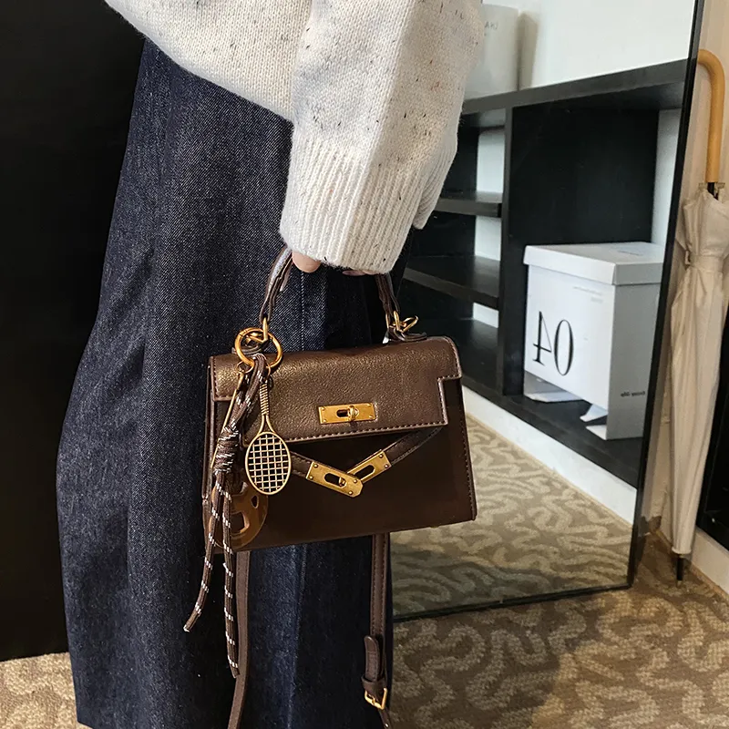 Yalu PU Handbag Women's Coffee/Brown/Red/Yellow Brown/Black-2