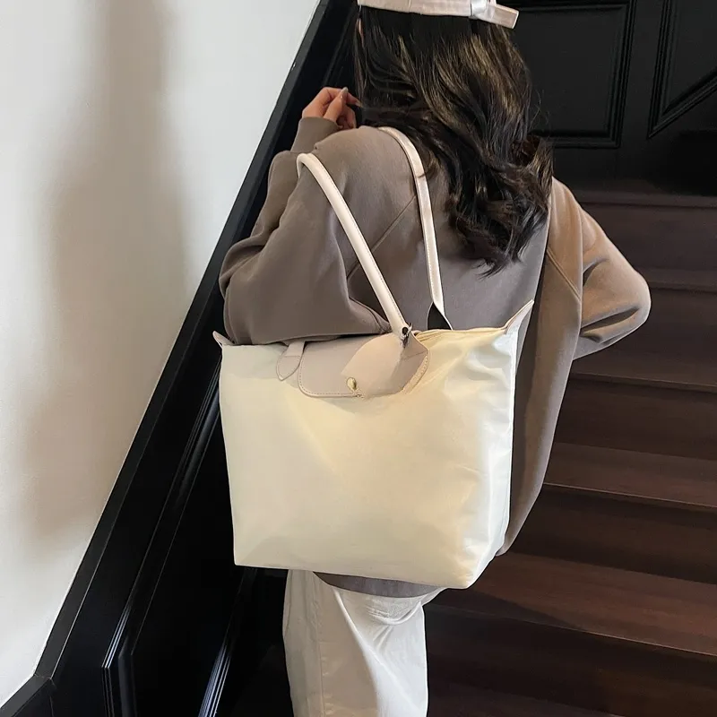 Yalu Fabric Handbag, Shoulder Bag Women's White/Khaki/Black-1