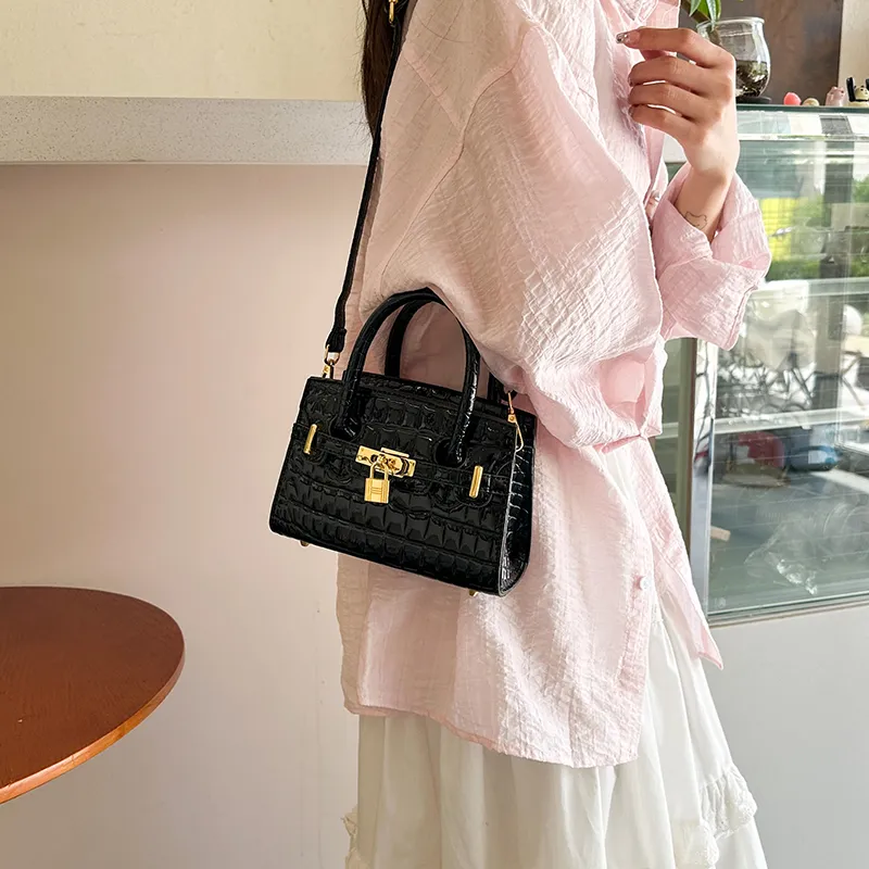 Yalu PU One Shoulder Handbag Women's White/Gray/Black/Khaki/Brown/Pink-10
