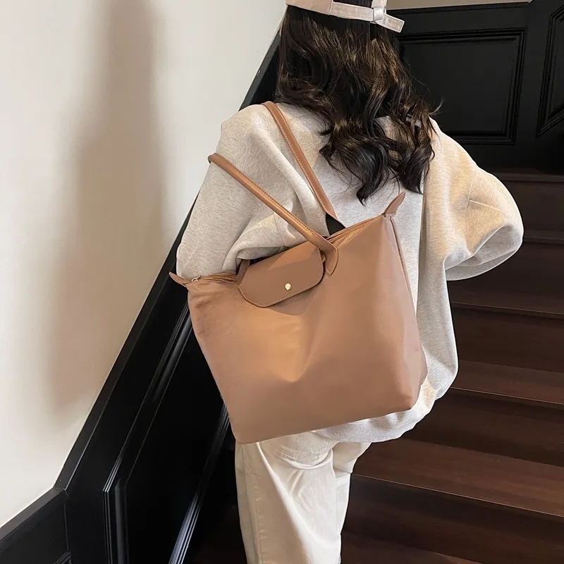 Yalu Fabric Handbag, Shoulder Bag Women's White/Khaki/Black-6