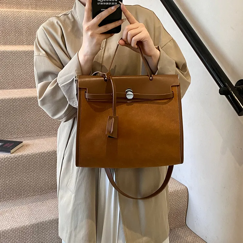 Yalu PU Crossbody One Shoulder Handbag Women's Yellow Brown/Black/Red/Khaki/Green/Coffee-3