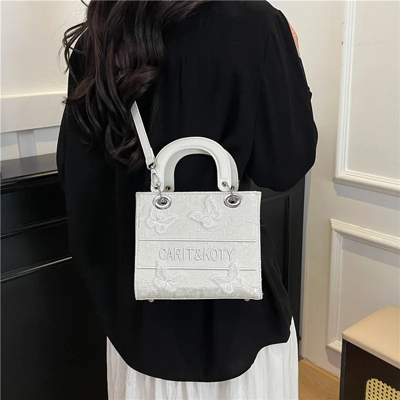 Yalu PU Handbag Regular Women's White/Black/Pink/Khaki-2