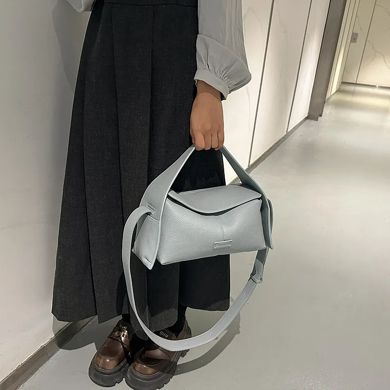 Yalu PU Crossbody Bag Regular Women's Blue/Khaki/Black/Gray-1