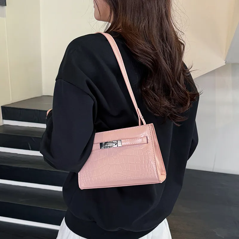 Yalu PU Shoulder Bag, Crossbody Bag Women's Black/Red/Blue/Brown/Pink/White-18