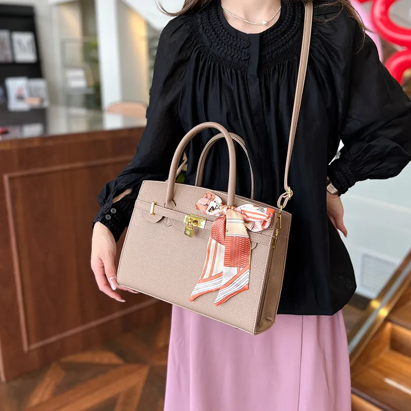 Yalu PU One Shoulder Handbag Women's White/Gray/Black/Khaki/Brown-11