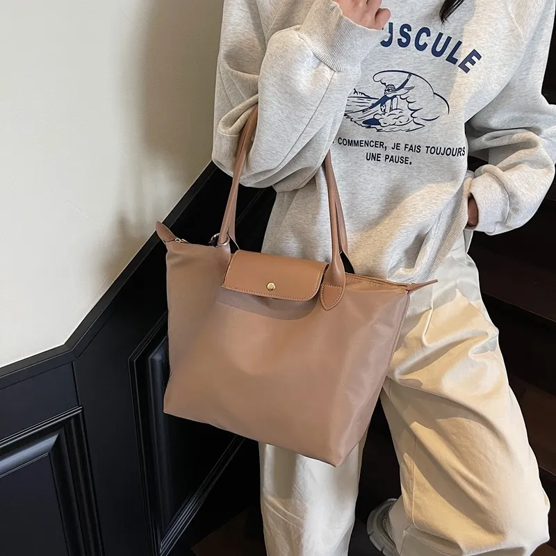 Yalu Fabric Handbag, Shoulder Bag Women's White/Khaki/Black-8