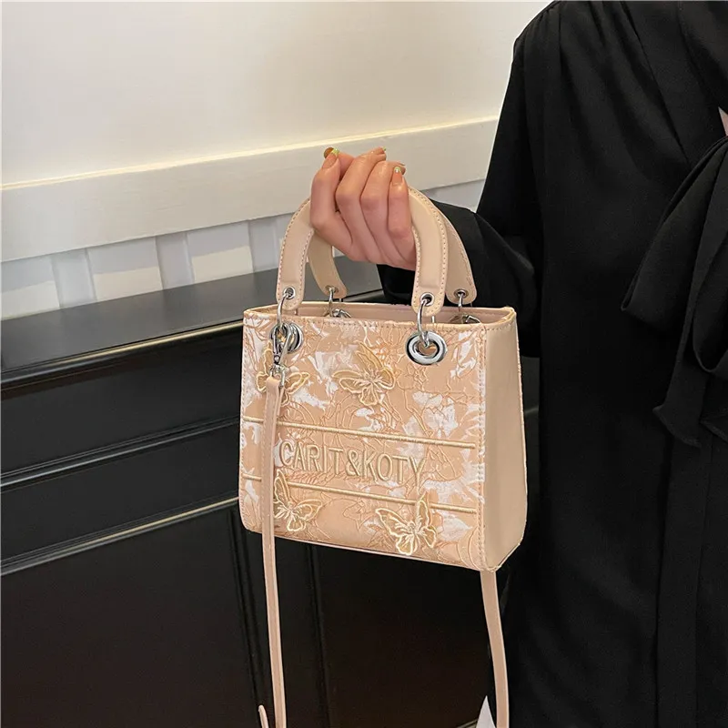 Yalu PU Handbag Regular Women's White/Black/Pink/Khaki-9