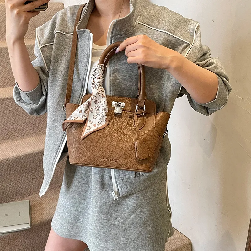 Yalu PU Shoulder Bag, Crossbody Bag, Handbag Women's Brown/Light Gray/Yellow/Blue/White/Black-1