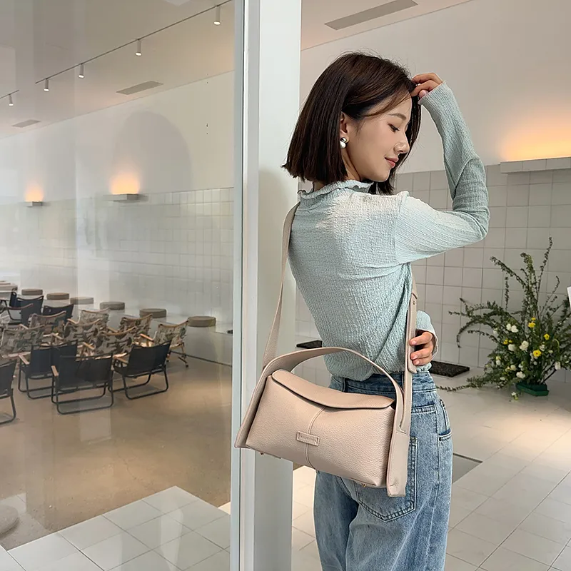 Yalu PU Crossbody Bag Regular Women's Blue/Khaki/Black/Gray-7