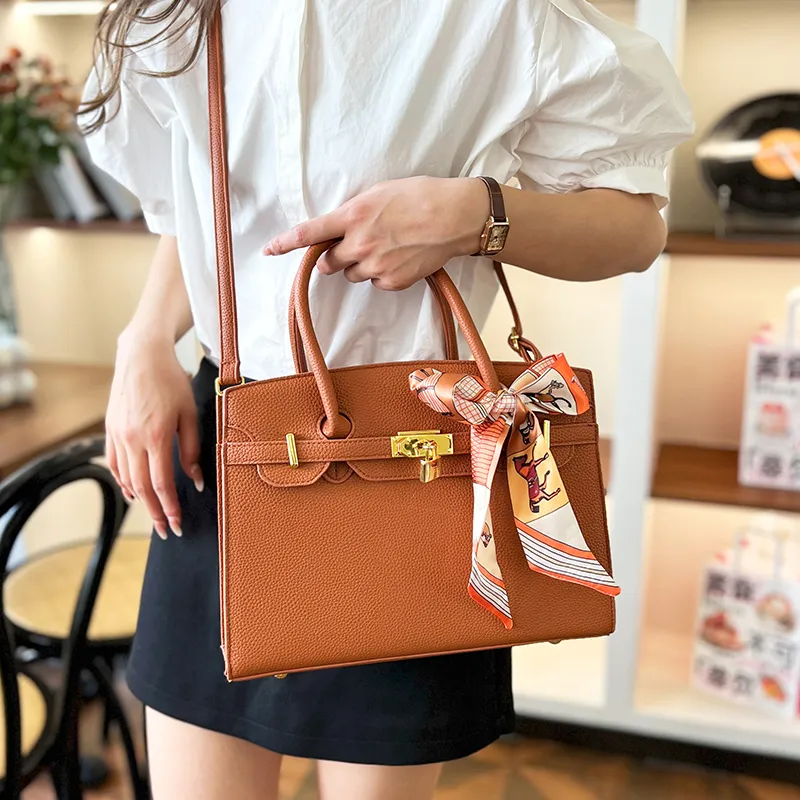 Yalu PU One Shoulder Handbag Women's White/Gray/Black/Khaki/Brown-15