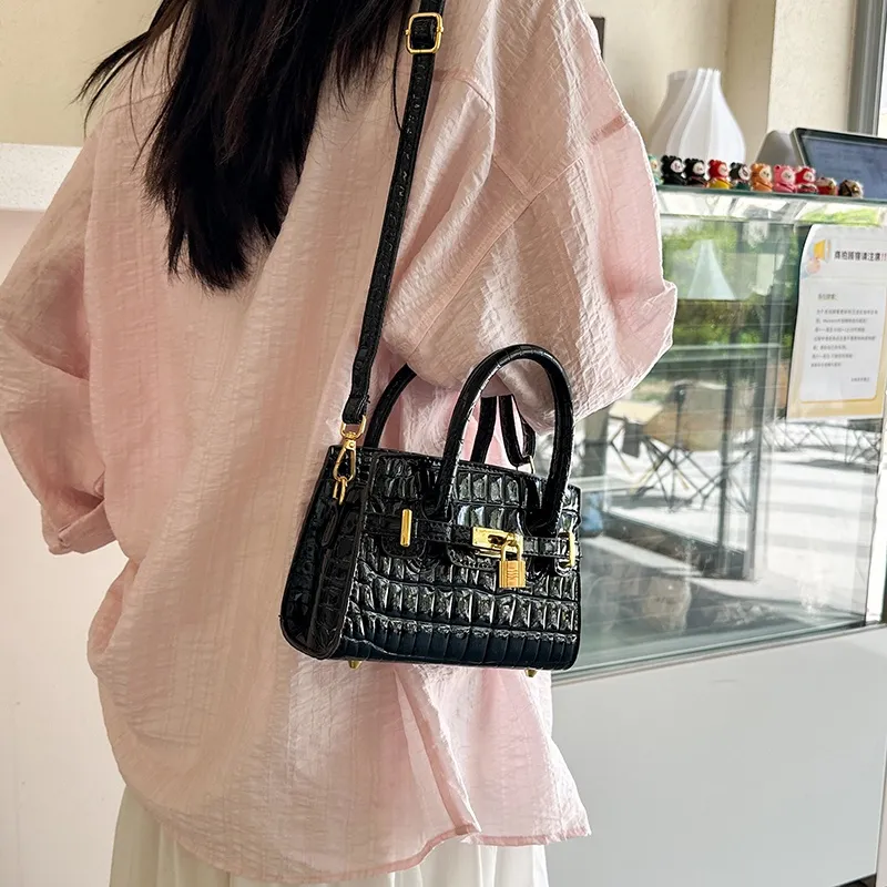 Yalu PU One Shoulder Handbag Women's White/Gray/Black/Khaki/Brown/Pink-11