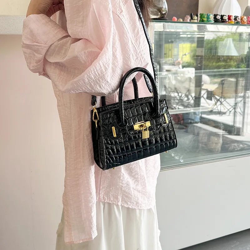 Yalu PU One Shoulder Handbag Women's White/Gray/Black/Khaki/Brown/Pink-9