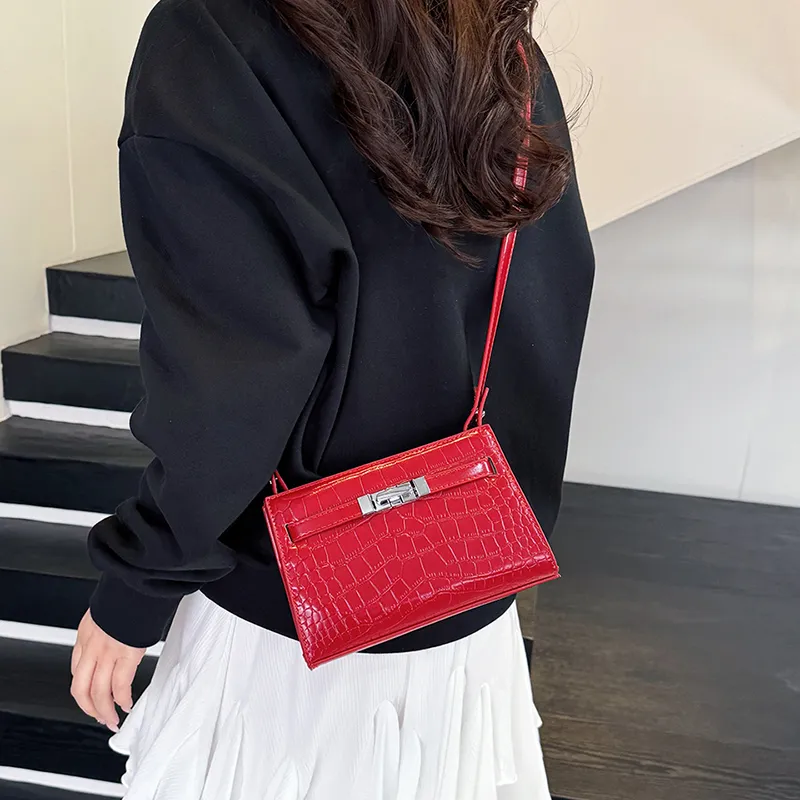 Yalu PU Shoulder Bag, Crossbody Bag Women's Black/Red/Blue/Brown/Pink/White-5
