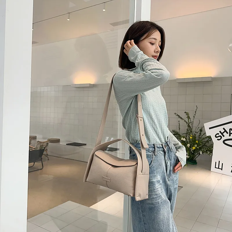 Yalu PU Crossbody Bag Regular Women's Blue/Khaki/Black/Gray-6