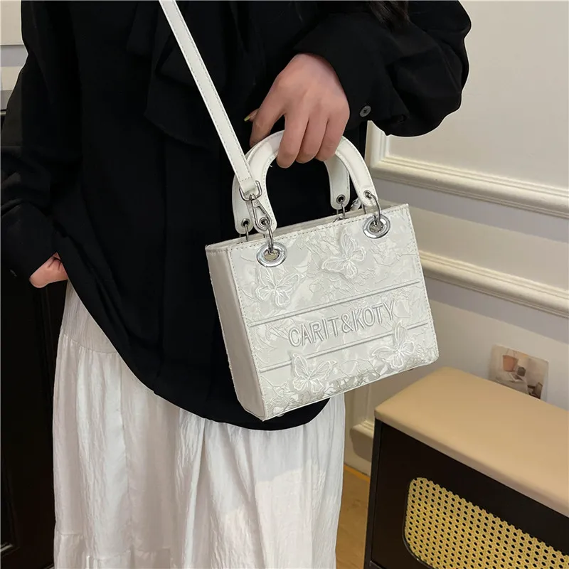 Yalu PU Handbag Regular Women's White/Black/Pink/Khaki-1