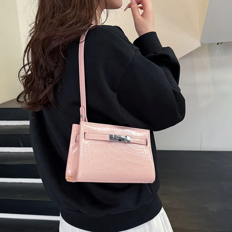 Yalu PU Shoulder Bag, Crossbody Bag Women's Black/Red/Blue/Brown/Pink/White-19
