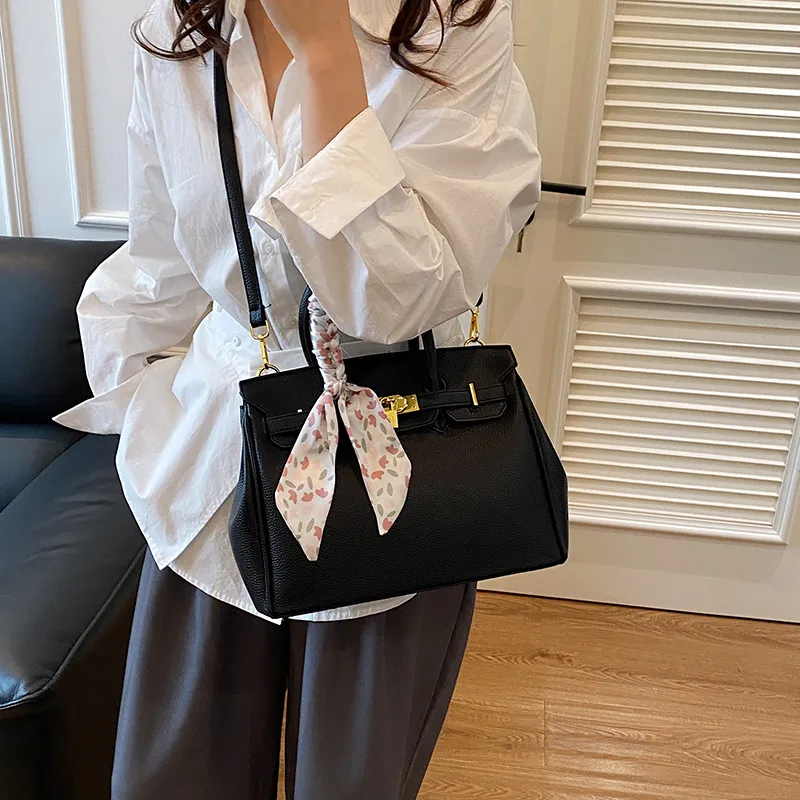 Yalu PU Crossbody One Shoulder Handbag Women's White/Black/Gray/Pink/Brown-7