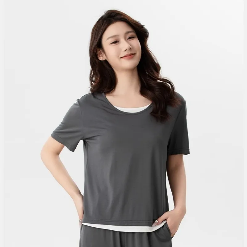 ECONICE Women's Pajama Tops-2