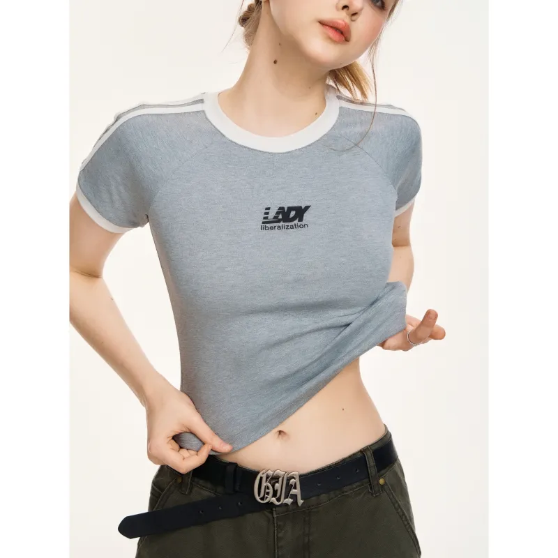 LADY IDEAL Raglan Sleeve T Shirt Women's-5