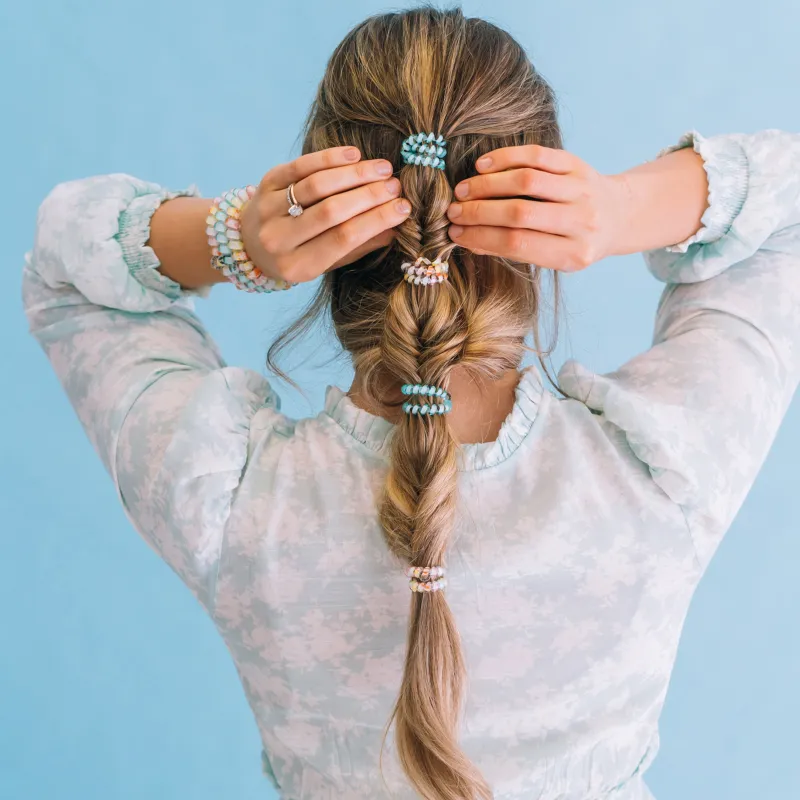 TELETIES TPU Hair Tie Women's Blue Green-6