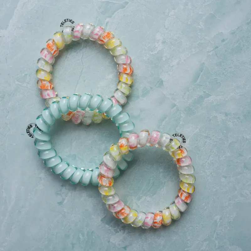 TELETIES TPU Hair Tie Women's Blue Green-3