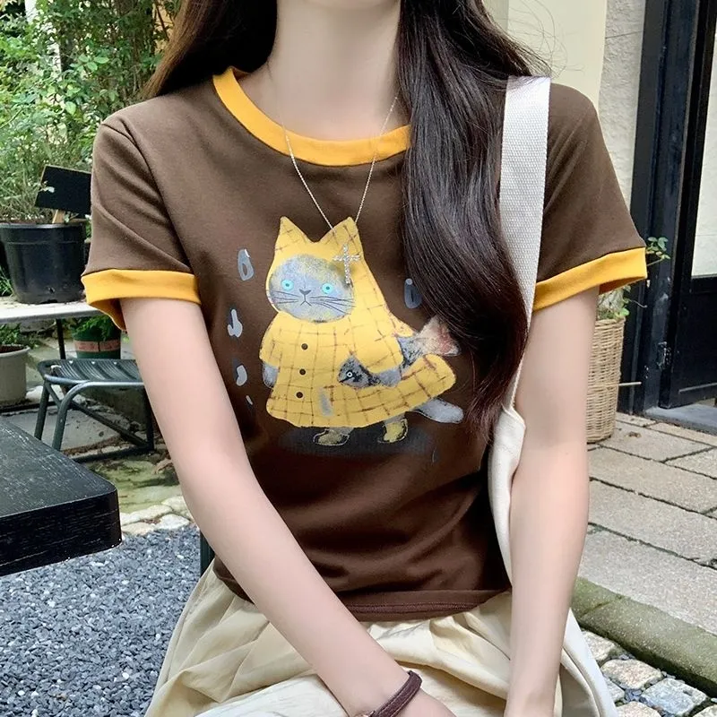 GOSO T Shirts Women's Coffee-5