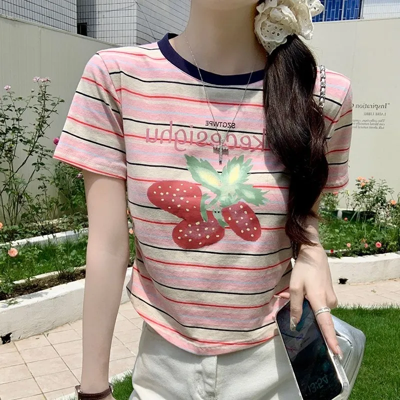 GOSO T Shirts Women's Pink-4