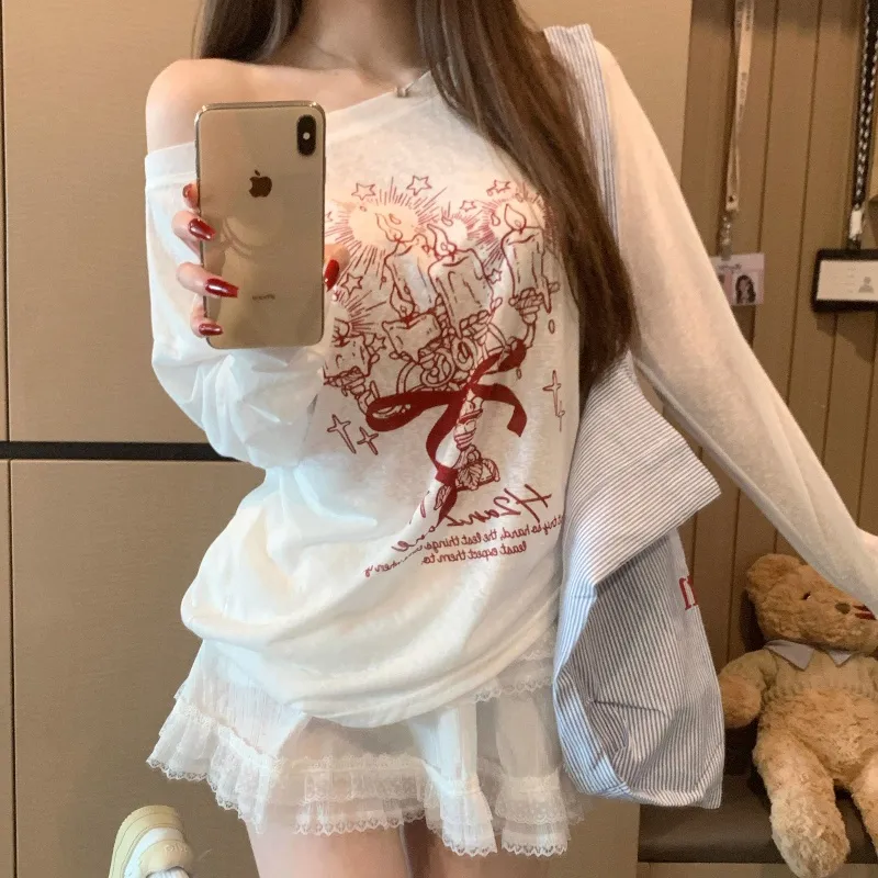GOSO T Shirts Women's White-4