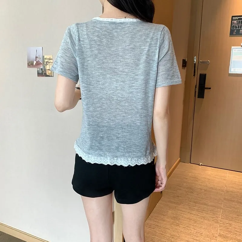 GOSO T Shirts Women's Gray-5