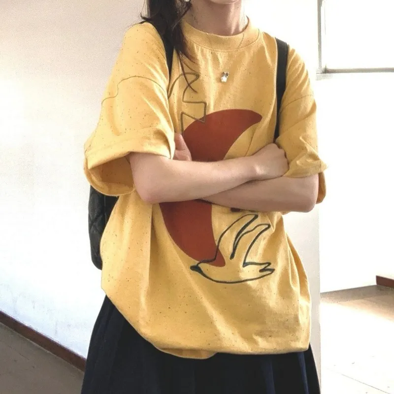 GOSO T Shirts Women's Yellow-3