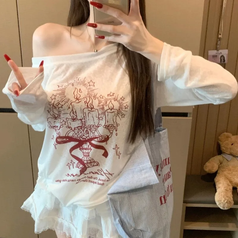 GOSO T Shirts Women's White-5