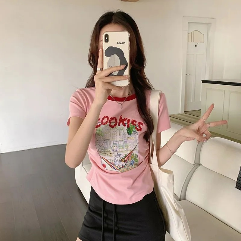 GOSO T Shirts Women's Pink-2