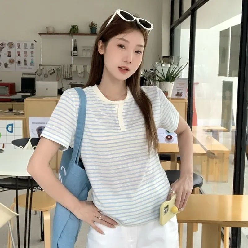 GOSO T Shirts Women's Stripes-4